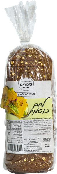 לחם כוסמין בתוספת פשתן על בסיס מחמצת