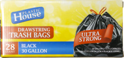 Ph Trash Bags D/S 30 Gl Blk
