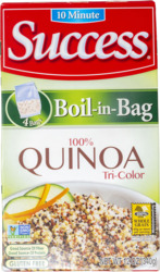 Boil in Bag 100% Quinoa Tri Color Gluten Free 4 ct