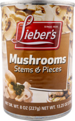 Mushroom Pieces & Stems