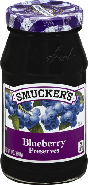 Smuckers Blueberry Preser 12 3