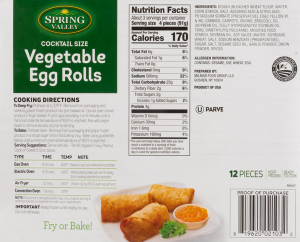 Spring V. Mini Egg Rolls 12P 3