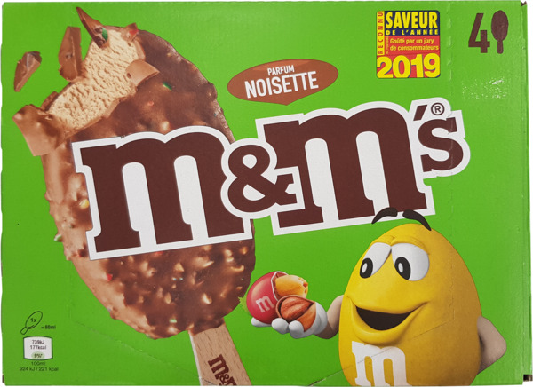 מאגדת גלידה אם אנד אמ'ס אגוזי לוז
