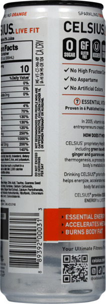 Sparkling Orange Flavor Energy Drink 2