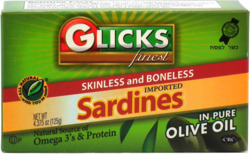 Sardines Skinless & Boneless In Olive Oil