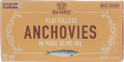 Flat Fillets Anchovies in Pure Olive Oil Wild Caught