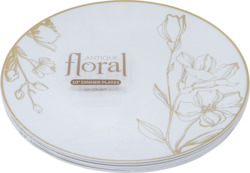 Antique Floral Gold 10"