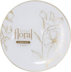 Antique Floral Gold 6"