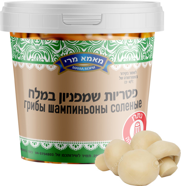 פטריות שמפיניון במלח