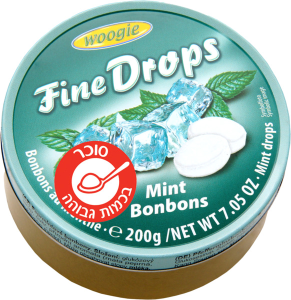 בוגי-סוכריות בפחית בטעם מנטה 200 גרם