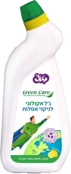 ג'ל אקולוגי לניקוי אסלות לימון רענן