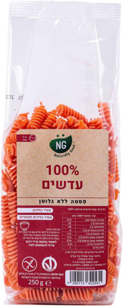 פסטה עדשים ללא גלוטן