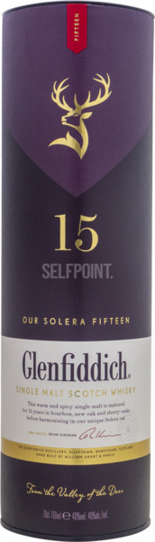 וויסקי גלנפידיך 15 שנה סולרה רזרב 750 מל