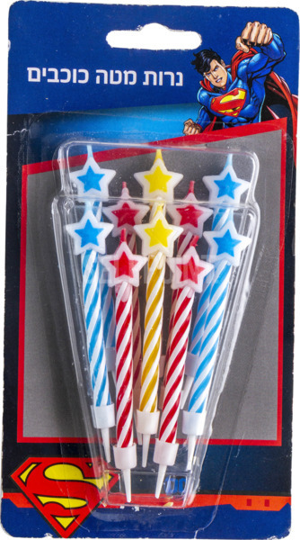 נרות מטה כוכבים תותים