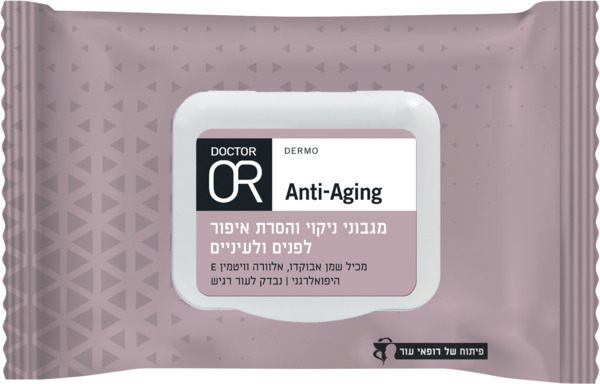 ד"ר עור - RENEW OR מגבוני ניקוי והסרת איפור לפנים ולעיניים 24 יח'