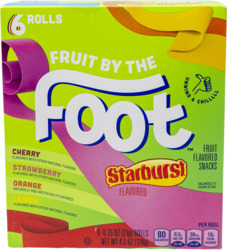Fruit by the Foot Flavored Snacks Rolls 6 ct