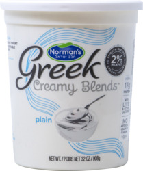Greek Creamy Blends Plain Yogurt