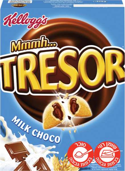 טרסור דגנים במילוי שוקולד חלב