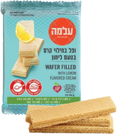 וופל קלאסי לימון 200 ג' עלמה