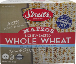 Lightly Salted Whole Wheat Matzos