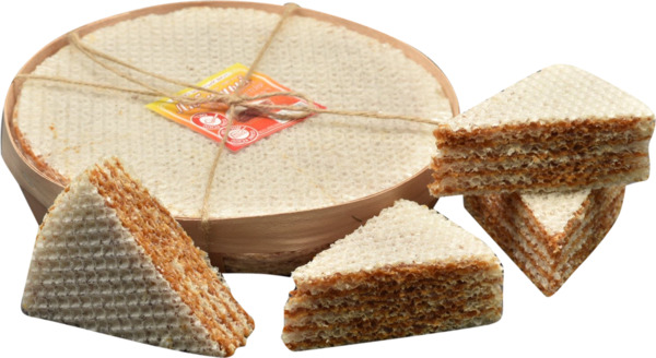 עוגות וופל עם מילוי ריבת חלב