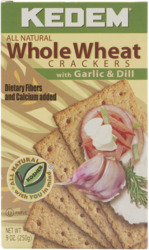Whole Wheat Crackers Garlic Dill