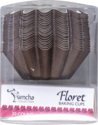 Sc Baking Cups Brown Lg 20 C