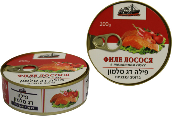 פילה דג סלמון ברוטב עגבניות