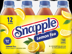 Snapple 12 Pk Lemon 16 oz