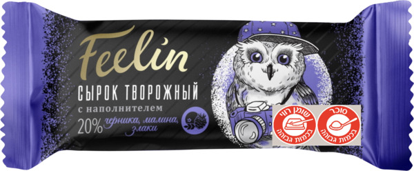 חטיף גבינה לבנה פטל אוכמניות מצופה קקאו