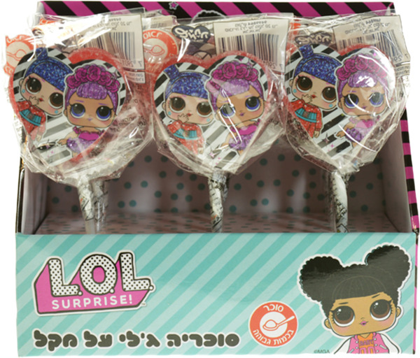 סוכריה ג'לי על מקל LOL