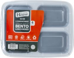 Ph Bento Box 3 Comp - 4 Pk