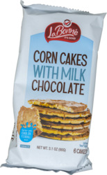 Corn Cakes with Milk Chocolate 6 ct