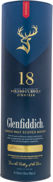 וויסקי גלנפידיך 18 שנה אנשנט רזרב 750