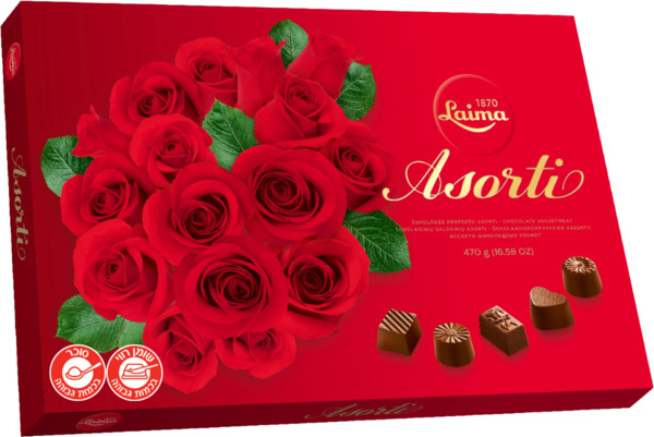 בונבוניירה ורדים אדומים 470 גר LAIMA