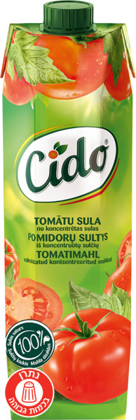 מיץ עגבניות 100% 1 ליטר CIDO