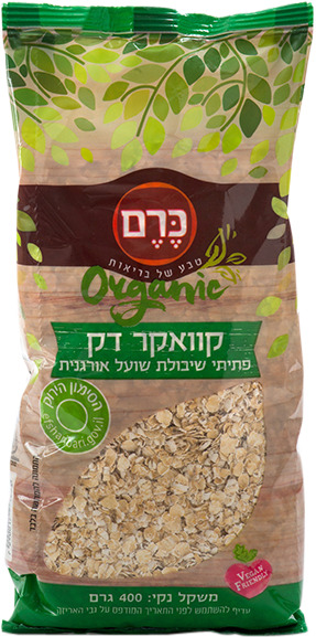 קוואקר דק אורגני 400 גרם