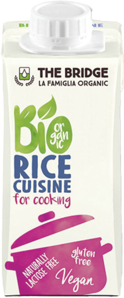 שמנת אורגנית לבישול על בסיס אורז 240 מ"ל