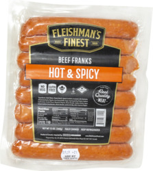 Fleishman Beef Franks, Spicy