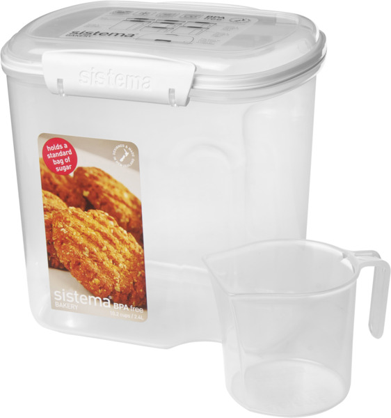 סיסטמה מיכל אחסון 2.4 ליטר + כוס אפייה