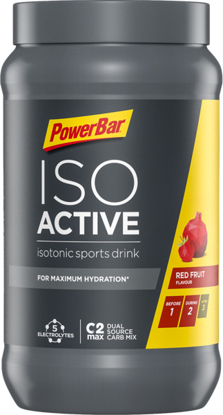 אבקה להכנת משקה איזוטוני בטעם פירות 1320 גרם POWER BAR ISOACTIVE RED FRUIT