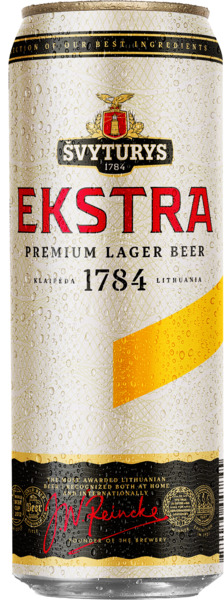 בירה בהירה "אקסטרא" 5.2% פחית 568 מ"ל