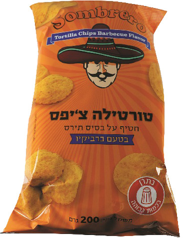 חטיף תירס בטעם ברבקיו(נאצ'וס) 200 גרם