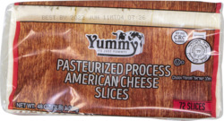Pasteurized Process American Cheese Slices 72 ct