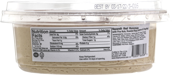 Nazareth Real Hummus with Pine Nuts 3