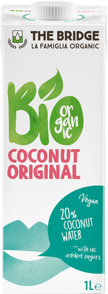 משקה קוקוס עם מי קוקוס אורגני 1 ליטר