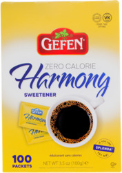 Zero Calorie Harmony Sweetener 100 ct