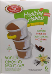 Vanilla Chocolate Dessert Cups 6 ct
