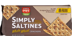 Simply Saltines Whole Wheat Crackers