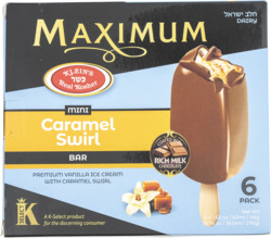 Mini Caramel Swirl Ice Cream Bar 6 pk